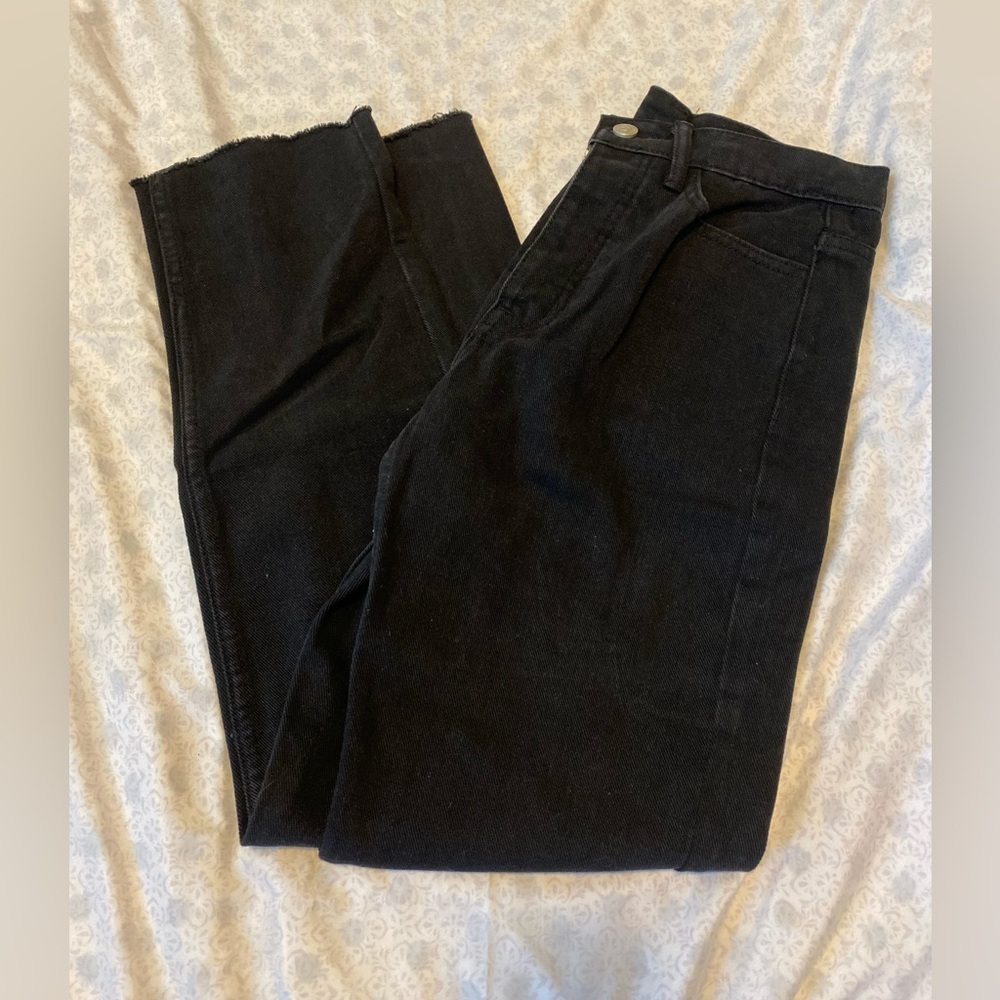 Princess Polly black ripped jeans